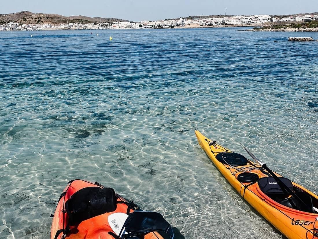 Expédition en Kayak autour de l'île de Minorque, avec nuits en bivouac