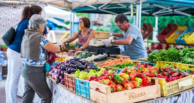 Le marché écologique de la Plaza de los Patines à Palma de Majorque