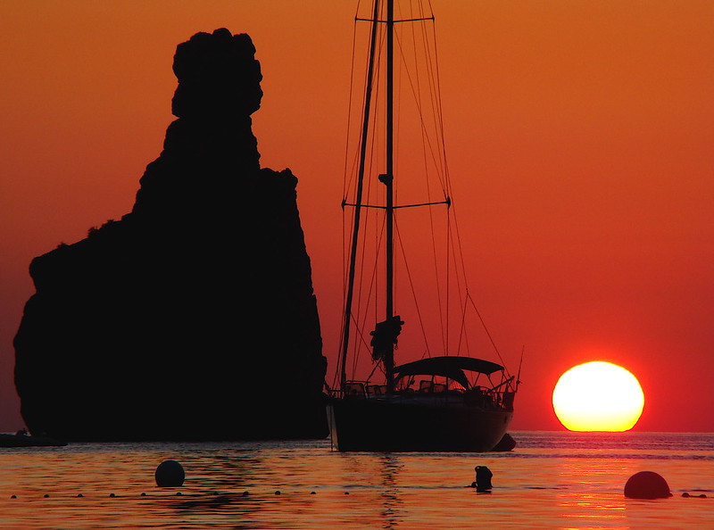 Cala Benirras au Nord d'Ibiza